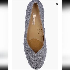 J.Renee Bielle Embellished Pump Pewter Sparkling Nwt 12 $130 @ Nordstrom